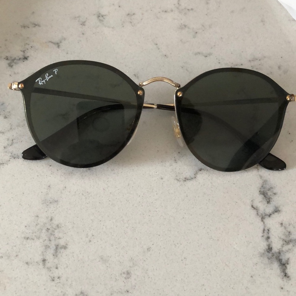 Polarized Ray Bans (round blaze)